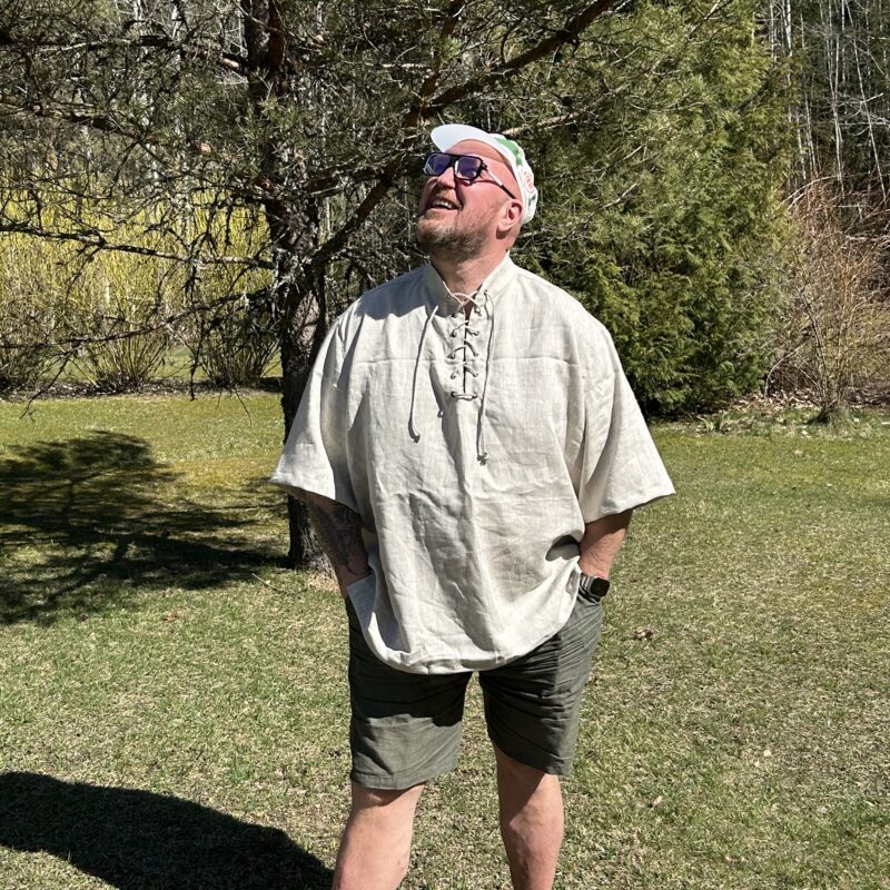 Väga suure mehe linane särk XXXL